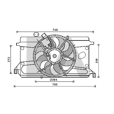 Ventilador, refrigeração do motor