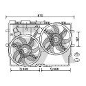 Ventilador, refrigeração do motor EACLIMA 33V25078ELA