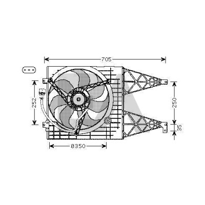 Ventilador, refrigeração do motor