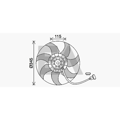 Ventilador, refrigeração do motor