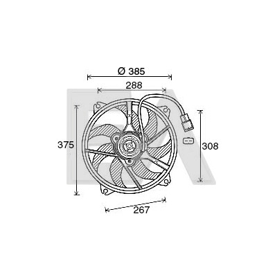 Ventilador, refrigeração do motor