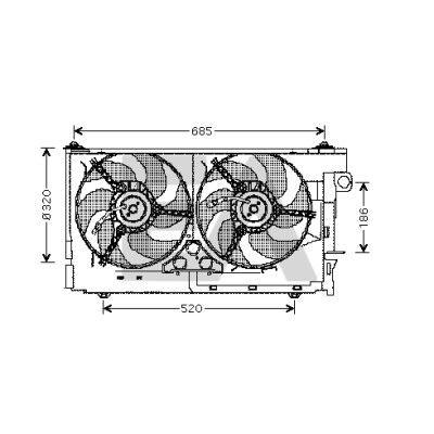 Ventilador, refrigeração do motor