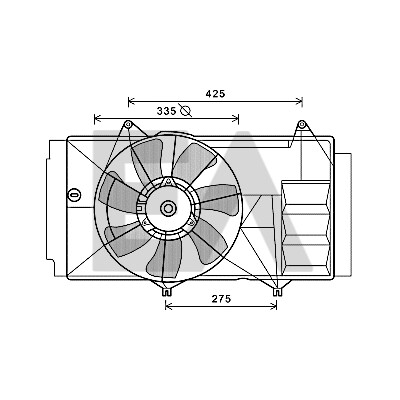 Ventilador, refrigeração do motor