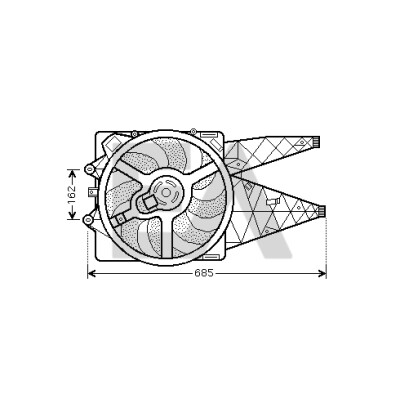 Ventilador, refrigeração do motor