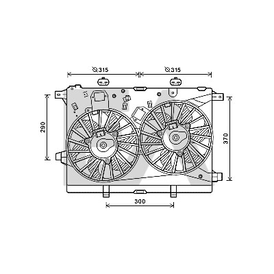 Ventilador, refrigeração do motor