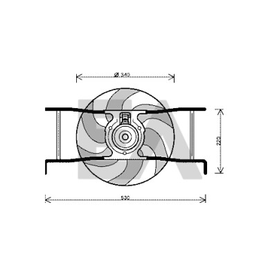 Ventilador, refrigeração do motor