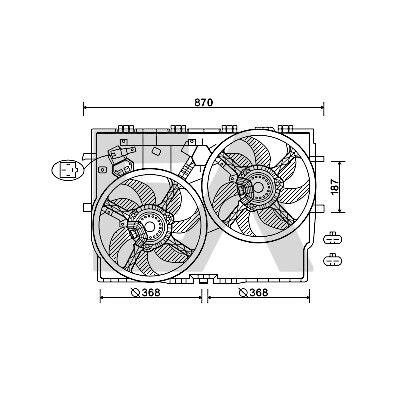 Ventilador, refrigeração do motor