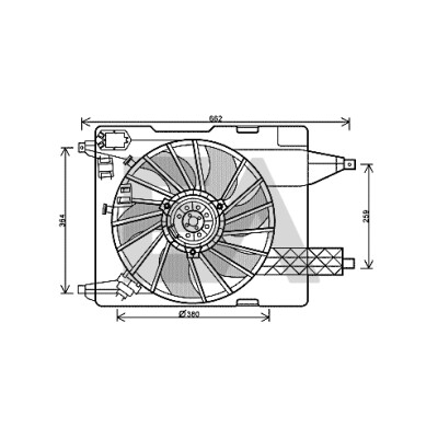 Ventilador, refrigeração do motor