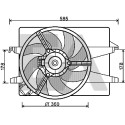 Ventilador, refrigeração do motor