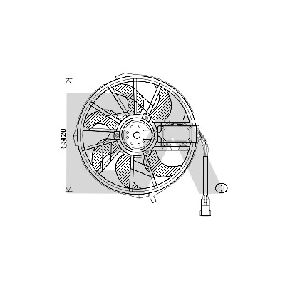Ventilador, refrigeração do motor