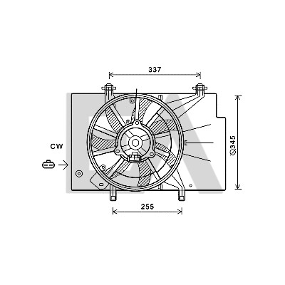 Ventilador, refrigeração do motor
