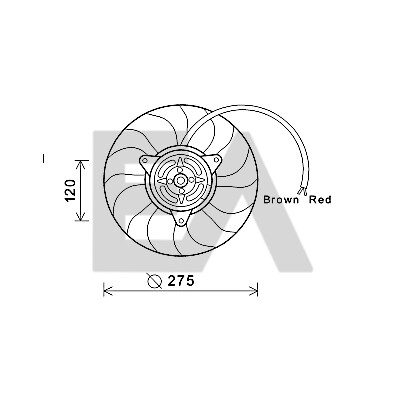 Ventilador, refrigeração do motor