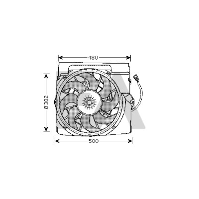 Ventilador, refrigeração do motor