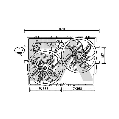 Ventilador, refrigeração do motor