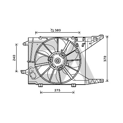 Ventilador, refrigeração do motor