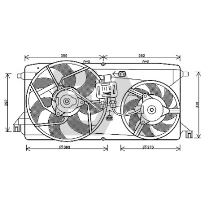 Ventilador, refrigeração do motor