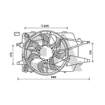 Ventilador, refrigeração do motor