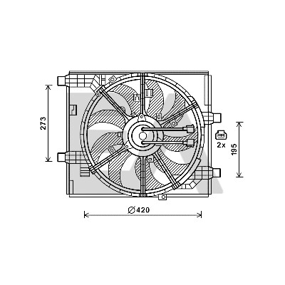 Ventilador, refrigeração do motor
