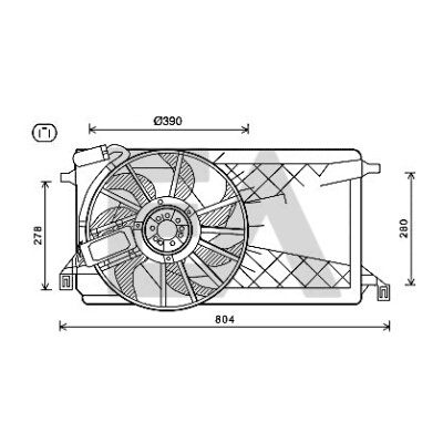 Ventilador, refrigeração do motor
