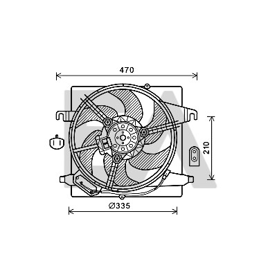 Ventilador, refrigeração do motor