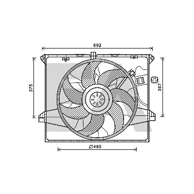 Ventilador, refrigeração do motor