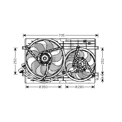 Ventilador, refrigeração do motor