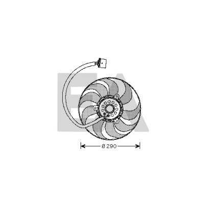 Ventilador, refrigeração do motor