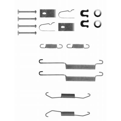 Kit de acessórios, sapatas de freio HELLA 8DZ 355 200-121