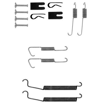 Kit de acessórios, sapatas de freio HELLA 8DZ 355 200-631