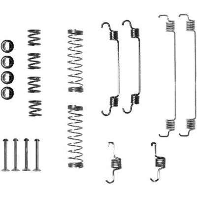 Kit de acessórios, sapatas de freio HELLA 8DZ 355 200-741