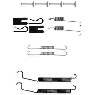 Kit de acessórios, sapatas de freio HELLA 8DZ 355 200-911