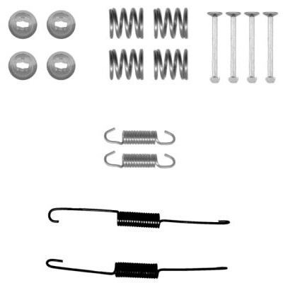 Kit de acessórios, sapatas de freio HELLA 8DZ 355 201-021