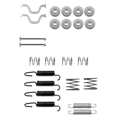 Kit de acessórios, sapatas de freio de estacionamento HELLA 8DZ 355 201-821