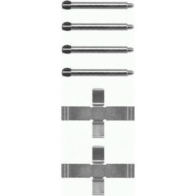 Kit de acessórios, pastilhas de freio HELLA 8DZ 355 202-171