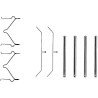 Kit de acessórios, pastilhas de freio HELLA 8DZ 355 202-361