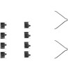 Kit de acessórios, pastilhas de travão