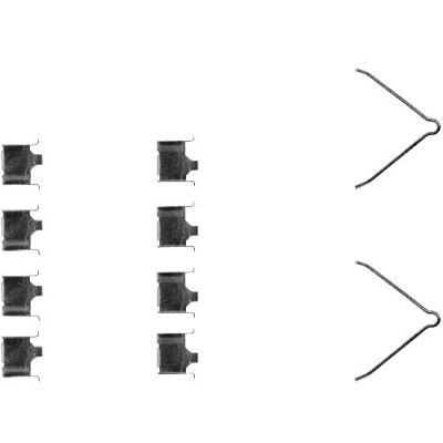 Kit de acessórios, pastilhas de freio HELLA 8DZ 355 202-451