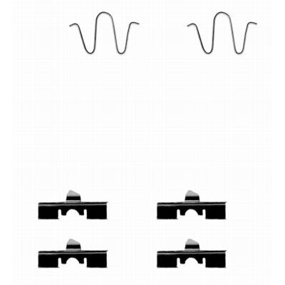 Kit de acessórios, pastilhas de freio HELLA 8DZ 355 202-471