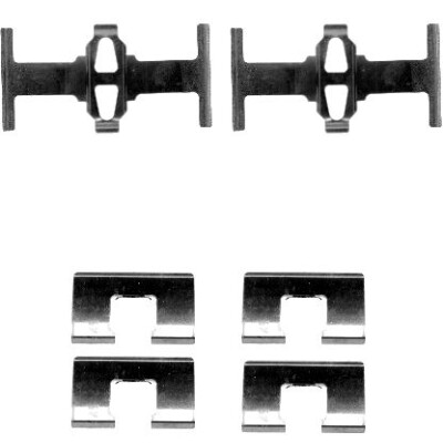 Kit de acessórios, pastilhas de freio HELLA 8DZ 355 202-571