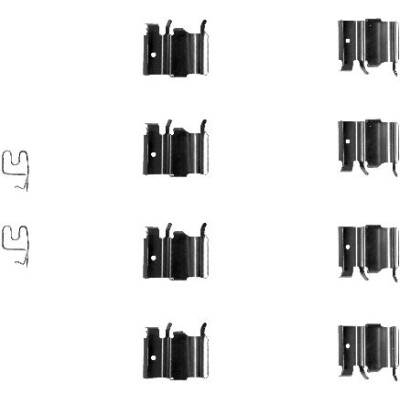 Kit de acessórios, pastilhas de freio HELLA 8DZ 355 202-771
