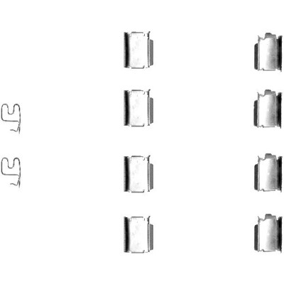 Kit de acessórios, pastilhas de freio HELLA 8DZ 355 202-791
