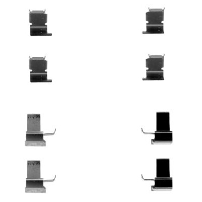 Kit de acessórios, pastilhas de freio HELLA 8DZ 355 202-871