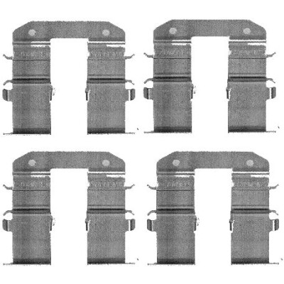 Kit de acessórios, pastilhas de freio HELLA 8DZ 355 203-351