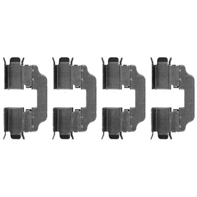 Kit de acessórios, pastilhas de freio HELLA 8DZ 355 203-411