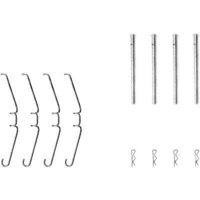 Kit de acessórios, pastilhas de freio HELLA 8DZ 355 204-011