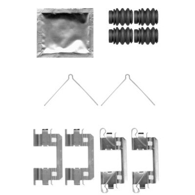 Kit de acessórios, pastilhas de freio HELLA 8DZ 355 204-341