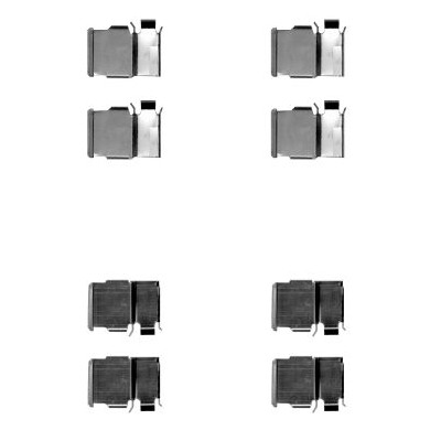 Kit de acessórios, pastilhas de freio HELLA 8DZ 355 204-421