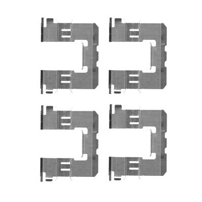 Kit de acessórios, pastilhas de freio HELLA 8DZ 355 204-591