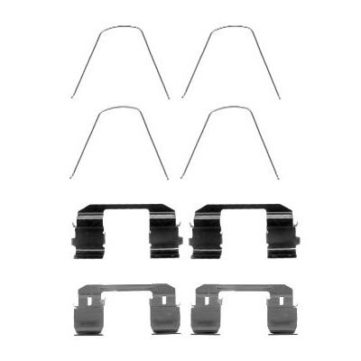 Kit de acessórios, pastilhas de freio HELLA 8DZ 355 204-641
