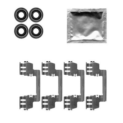 Kit de acessórios, pastilhas de freio HELLA 8DZ 355 204-761